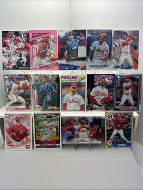 Bryce Harper 14 card legacy lot (Phillies, Nationals)